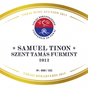 Samuel Tinon Szent Tamás Furmint 2012